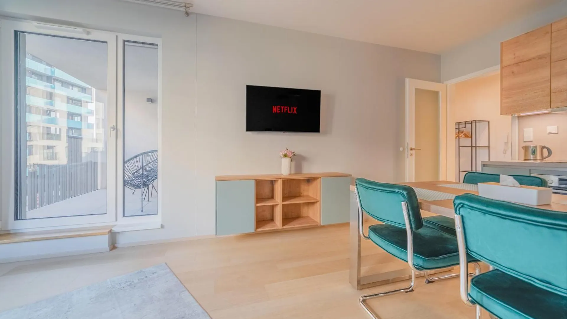 Chic Prague Living At Vista Serenity Apartment With Balcony